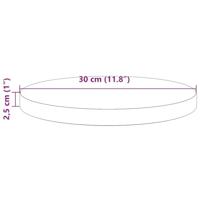 Tafelblad rond Ø30x2,5 cm massief grenenhout wasbruin - thumbnail