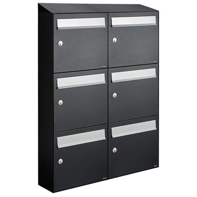 Allux Flow Set 2-Breed, 3-Hoog Met Dak Zwart - 40040070_2x3d