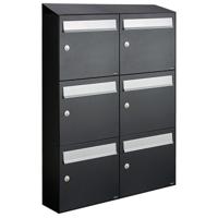 Allux Flow Set 2-Breed, 3-Hoog Met Dak Zwart - 40040070_2x3d - thumbnail