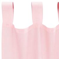 Gordijnen voile met lussen 2 st 140x175 cm lichtroze - thumbnail