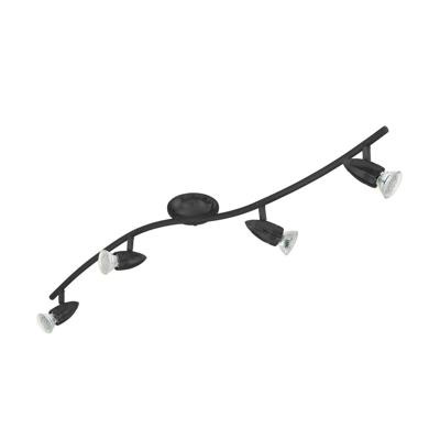 Eglo OpbouwspotMagnum-Led 4-lichts zwart - 780446