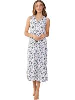 Lang katoenen nachthemd panterprint - thumbnail