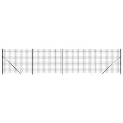 VidaXL Draadgaashek met flens 1,8x10 m antracietkleurig