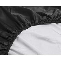 Primaviera Deluxe Topper Satijn Hoeslaken Zwart 160 x 200 - thumbnail