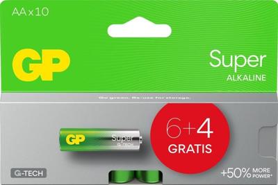 GP Super AA batterij (penlite) Alkaline 1.5 V 10 stuk(s)