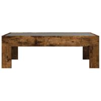 Salontafel met Infinity LED 90x50x30 cm gerookt eikenkleurig - thumbnail