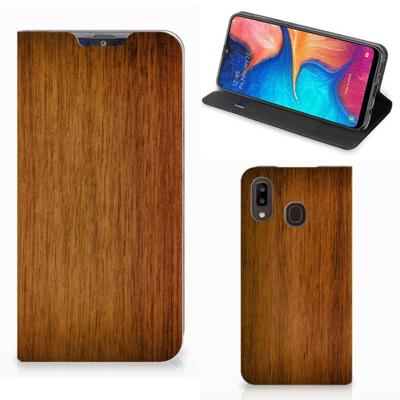 Samsung Galaxy A30 Book | Wallet Case | Donker Hout