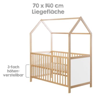 roba Kinderbed 70 x 140 cm (Naturel, 70x140)