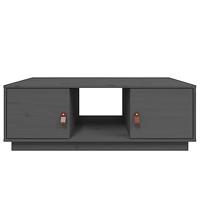 Salontafel 100x50x35 cm massief grenenhout grijs - thumbnail