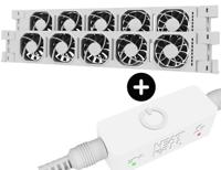 Heatfan 5 - radiatorventilator duo - wit + touch sensor - thumbnail