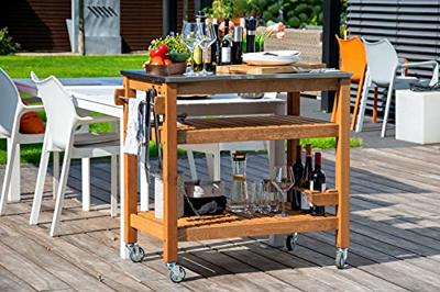 dobar Bijzettafel met RVS blad