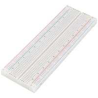 TRU COMPONENTS Breadboard Anti-slip Totaal aantal polen 830 (l x b x h) 165.1 x 54.6 x 10 mm 1 stuk(s) - thumbnail