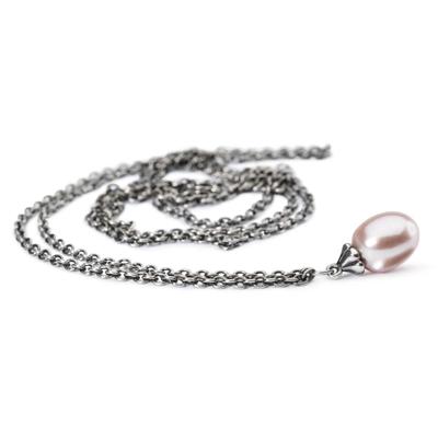 Trollbeads TAGFA-00049 Ketting Roze Parel zilver/zoetwaterparel 60 cm