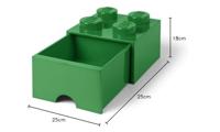 Room Copenhagen LEGO Brick Drawer 4 Groen opbergdoos - thumbnail