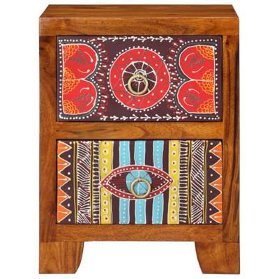 Nachtkastje 2 st 35x35x45 cm massief acaciahout