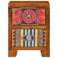 Nachtkastje 35x35x45 cm massief acaciahout - thumbnail