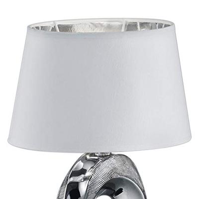 Trio Design tafellampTaba grijs met witte lampenkap - R50511089