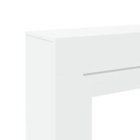 Haardombouw 100x30x87,5 cm bewerkt hout wit - thumbnail