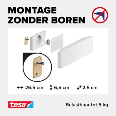 tesa 70047-00000-00 Messenhouder Wit