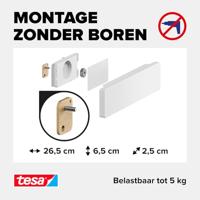 tesa 70047-00000-00 Messenhouder Wit - thumbnail
