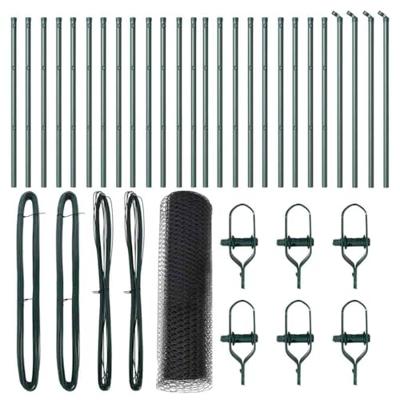 VidaXL Afrasteringspaal grijs 50 x 0,4 m (13 mm gaas) staal en pvc