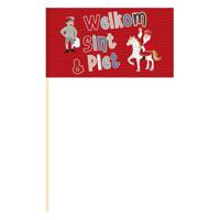 Haza Witbaard Zwaaivlag sint & co. - 22x12cm - thumbnail