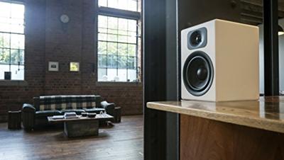 wavemaster TWO NEO soft white – luidsprekersysteem (60 Watt) met Bluetooth streaming, digitale poorten en IR-afstandsbediening actieve boxen gebruik voor TV/tablet/smartphone, mat wit (66366)