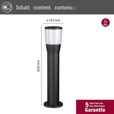 Paulmann 94741 Bako Poller anthrazit Wegverlichting E14 Antraciet