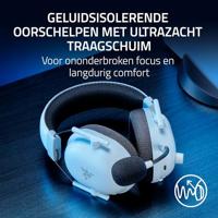 Razer BlackShark V2 Pro for PlayStation Headset Draadloos Hoofdband Gamen USB Type-C Bluetooth Wit - thumbnail