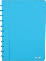 Schrift Atoma A4 lijn 144blz 90gr PP transparant assorti - thumbnail