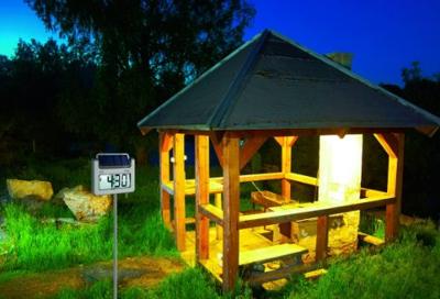 Digitale buitenthermometer Avenue solar 110 cm