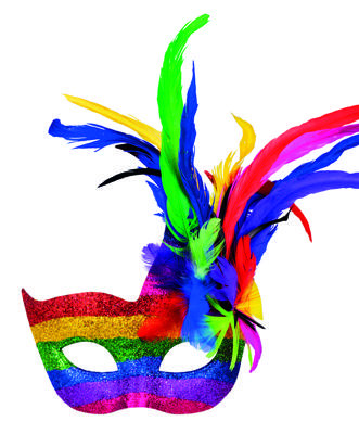 Oogmasker Venetiaans Arcobaleno Rainbow