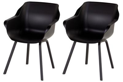 Hartman Sophie Element Tuinstoel - Set van 2 - Carbon Black Hartman Sophie Element Tuinstoel - Set van 2 - Carbon Black