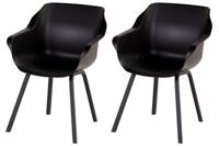 Hartman Sophie Element Tuinstoel - Set van 2 - Carbon Black - thumbnail