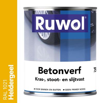 Ruwol Betonverf Heldergeel (RAL 1021) 750 ml