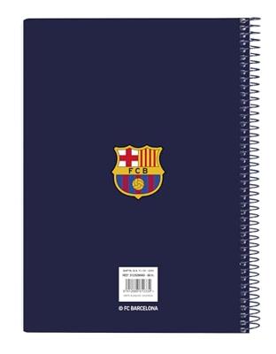 Notitieboekje F.C. Barcelona Blauw Kastanjebruin A5 80 Lakens