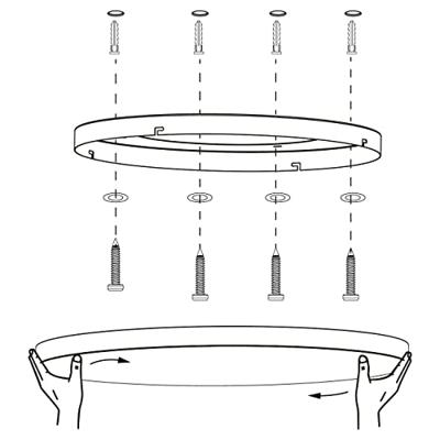 Eglo PlafonnièreZigbee Turcona-Z Ø 60cm - 900056