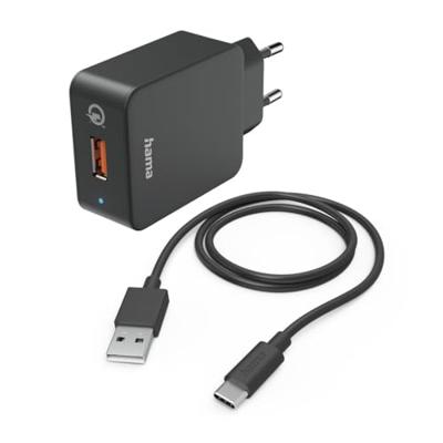 Hama USB-oplader 19.50 W 1x USB-C Zwart Binnen