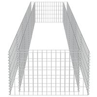 Gabion plantenbak verhoogd 450x90x50 cm gegalvaniseerd staal - thumbnail
