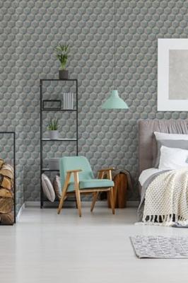 AS Creation Nara - Blauw - Hexagon - 387484