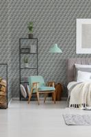 AS Creation Nara - Blauw - Hexagon - 387484 - thumbnail