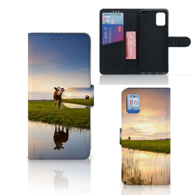 Samsung Galaxy A31 | Telefoonhoesje | Met pasjeshouder | Koe