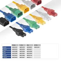 ACT Netsnoer C14 - C15 blauw 0,6 m - thumbnail