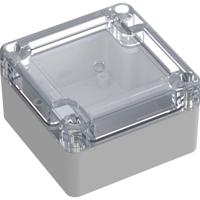 TRU COMPONENTS 6U07080804139 TC-13865060 Industriële behuizing 75 x 75 x 45 Polycarbonaat Lichtgrijs, Transparant 1 stuk(s) - thumbnail