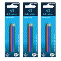 Schneider Schreibgeräte Box 3x Rave + 1x Memo schwarz 132674 Balpen Kleur inkt: Zwart 4 stuk(s) - thumbnail