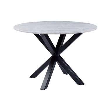 Sohome Ronde Eettafel 'Lille' 110cm, kleur Wit Marmer Sohome Ronde Eettafel 'Lille' 110cm, kleur Wit Marmer