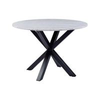 Sohome Ronde Eettafel 'Lille' 110cm, kleur Wit Marmer - thumbnail