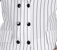 Gangster Krijtpak Heren Budget Wit - thumbnail