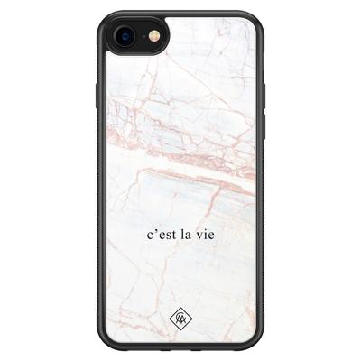 iPhone SE 2020 glazen hardcase - C'est la vie