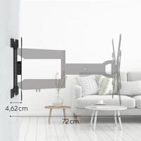 Hama Tv-muurbeugel FULLMOTION 400x400 165 Cm (65) Extra Lange Arm Slim - thumbnail